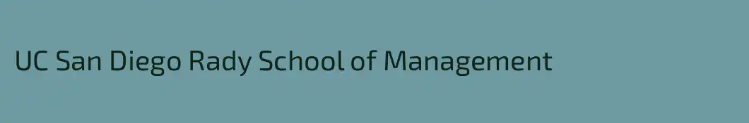 UC San Diego Rady School of Management